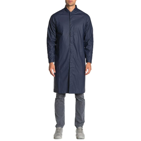 RAINS Unisex Mackintosh Water Resistant Coat, Blue, Large/X-Large