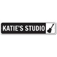 thumbnail image 2 of Guitar Studio Novelty Decor, Metal Wall Sign - 4x18 Inches, 2 of 4