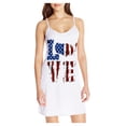 thumbnail image 2 of OAVQHLG3B Womens Dresses Sun Dresses Women Summer Casual 4th of July Outfits American flag Slim A-Line V-Neck ing Sleeveless Sling Skirt Dress, 2 of 4