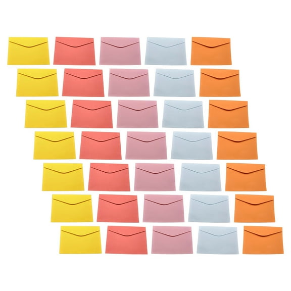 Colored Envelopes for Writing with Vibrant Assorted Colors and Paper 50pcs Medium Size