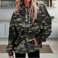 thumbnail image 2 of Duoif Womens Hoodies, Women's Casual Print Pullover - Round Neck Loose Sweatshirt Womens Sweatshirt Camouflage XXL, 2 of 9