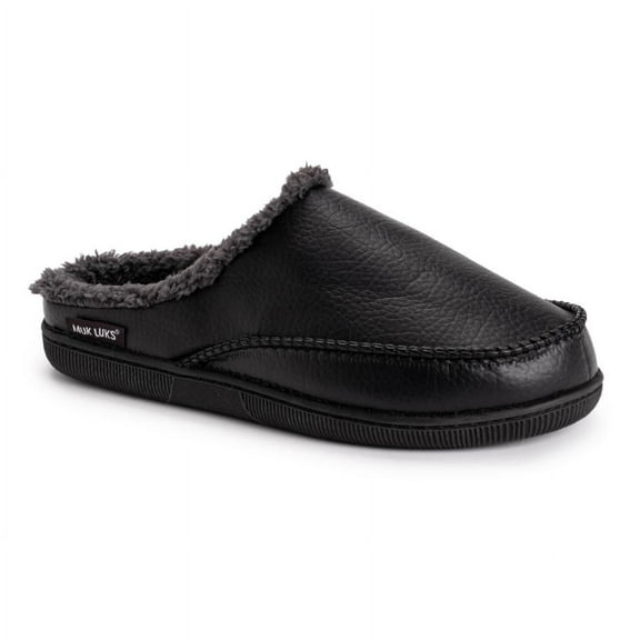 MUK LUKS Men's Faux Leather Clog Slippers