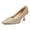 Gold, variant on LuckLilac Women's Pumps 2.1inch Shoes Slip-Resistant Dress Shoes, Low Kitten Heel, Pointy Toe, Jet Black,8M