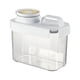 thumbnail image 2 of Recipiente Hermético para Arroz | Dispensador de Granos de Cocina de 1,5 L con Taza Medidora y Báscula | Pet+Pp de Grado Alimenticio para Harina, Cereales y Pasta | Blanco 21,5 X 13,5 X 6,5 Cm, 2 of 7