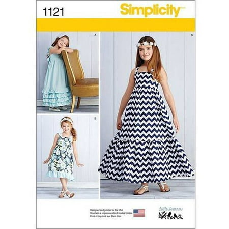 Simplicity Childs&amp;#39; Size 7-14 Pullover Dresses Pattern, 1 Each