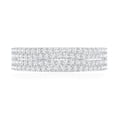 thumbnail image 5 of Rosec Jewels Lab Grown Diamond Wedding Band - EF-VS Quality Certified Half Eternity Ring (with Jewelry Box), 925 Sterling Silver, US 4.00, 5 of 9