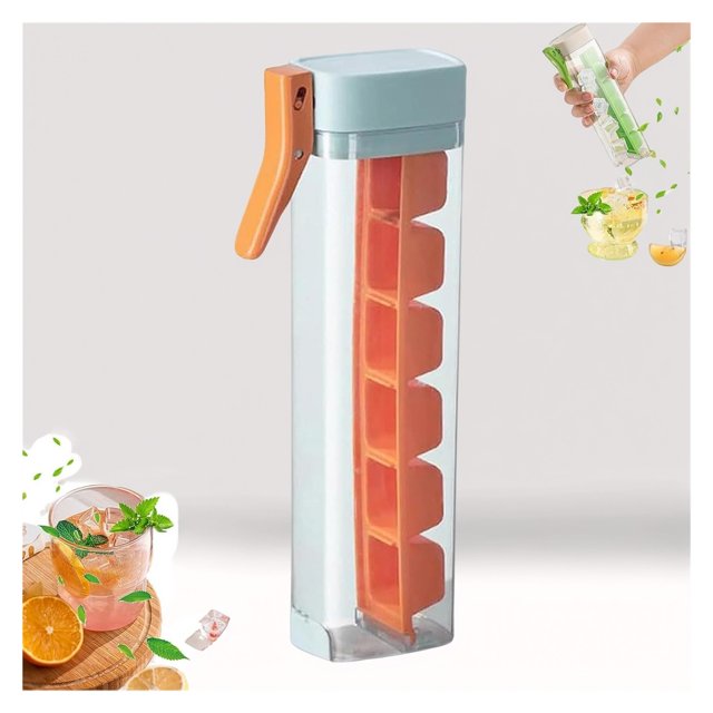 Ice Cube Press Portable Creative Food Grade Single Hand Press Ice Maker with Handle