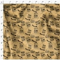 thumbnail image 4 of Soimoi Orange Cotton Poplin Fabric Dream Chaser Text Printed Fabric 1 Yard 42 Inch Wide, 4 of 5