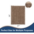 thumbnail image 2 of Soft Plush Microfiber Bathroom Rugs, Absorbent Bath Rugs Non Skid Machine Wash Dry Bath Mats for Tub,Shower and Bath Room Floor Mats(Taupe Brown,17x24 inches), 2 of 6