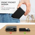 thumbnail image 7 of Rfid Credit Card Holder Wallet Metal Thin Bank Card Case Men Women Pop Up Minimalist Wallet Small Black Purse Metal Vallet, 7 of 7