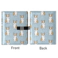 thumbnail image 2 of Leather Notebook with Pen Holder Writing Notepad Includes 100 Pages Lined Journal Cute Little Dog Pattern, 2 of 6