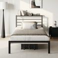 thumbnail image 6 of SHA CERLIN Black Twin Size Metal Platform Bed Frame with Black Shelf Headboard & Storage, Adult, 6 of 9
