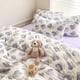 thumbnail image 4 of Juego de 4 fundas de edredón sin relleno, estilo coreano, tamaño Queen, para niñas y niños, juego de sábanas planas, fundas de almohada y colcha, 4 of 5