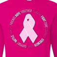 thumbnail image 4 of Inktastic Word Circle-breast Cancer Awareness Long Sleeve T-Shirt, 4 of 5