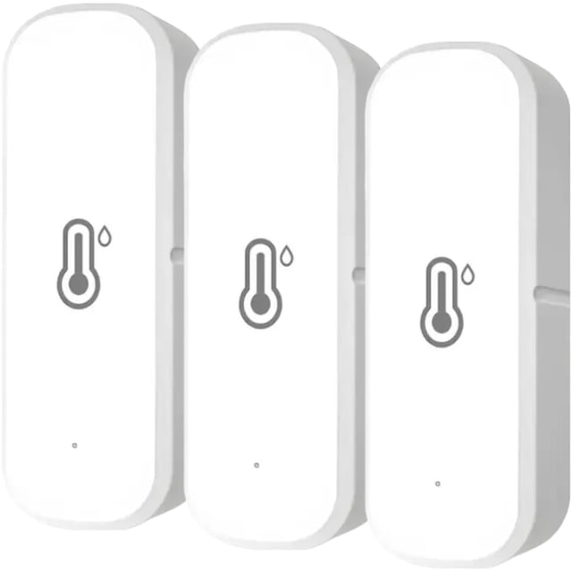 Sensor Inteligente para Cilima WifiHumiTemp 3 Pzas Sin Pantalla Blanco Temp -20°C a 60°C Humedad 0 a 100% Bluetooth 2.4