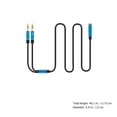 thumbnail image 2 of ifundom 2Pack Audio Cable Splitter Y Shape Headphone Splitter Cable Black for Desktop Use Back to School, 2 of 8