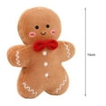 thumbnail image 2 of Christmas Plush Doll Cute Christmas Tree Gingerbread Man Doll Pillow Soft Sofa Cushion Ornament Fluffy Cartoon Stuffed Animal Pillow Toy Holiday Party Home Decoration Merry Christmas Gift-B, 2 of 8