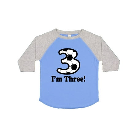 

Inktastic 3 Year Old Soccer Party 3rd Birthday Gift Toddler Boy or Toddler Girl T-Shirt