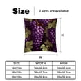 thumbnail image 5 of Grape Velvet Bed Pillow Set with Unique Patterns in Sizes 16x16, 18x18, and 20x20 Inches - Includes 2 Chair Pillow Covers,Bed Pillow for Any Occasion, 5 of 6