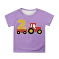 thumbnail image 1 of Sunnyoo Graphic Tee for Boys Farm Tractor Print Short Sleeve T-Shirt, Sizes 3-13, 1 of 3