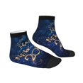 thumbnail image 3 of Bingfone Beautiful New Year 2024 Design Patterned Men'S Women'S Casual Cotton Socks, 3 of 9
