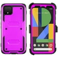 thumbnail image 1 of Mignova for Google Pixel 4XL 6.3 inch Case, Heavy-Duty Full-Body Rugged Dual-Layer Shockproof Protective Cover with Kickstand and Built-in-Screen Protector for Google Pixel 4XL (Purple), 1 of 7
