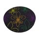 thumbnail image 1 of Balery Mardi Gras Carnival Fundas de asiento para taburete de bar redondo de tela de terciopelo ajustables que protegen de arañazos y manchas para sillas de 14 a 17 pulgadas.-14 inch, 1 of 7