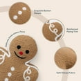 thumbnail image 4 of Phantoscope Christmas Series Decorative Gingerbread Man Decorative Pillow,beige,17 x 13 inch, 4 of 5