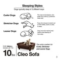 thumbnail image 3 of Enchanted Home Pet Canapé Ultra Peluche Cleo pour Animaux Marron, 3 of 6