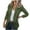 Army Green, variant on LYXSSBYX Winter Coats for Women Plus Women Thin Button Long Sleeve Tops Blouse Shirt Spring Models Solid Small Suit Top
