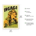 thumbnail image 2 of Ingagi - Wild Women Gorilla-Loving Tribe - Vintage Exploitation Film Movie Poster c.1930 - Master Art Print (Unframed) 12in x 18in, 2 of 4