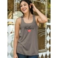 thumbnail image 2 of Happy Mothers Day Pink Heart Racerback Tank Women -Image by Shutterstock, Female XX-Large, 2 of 4