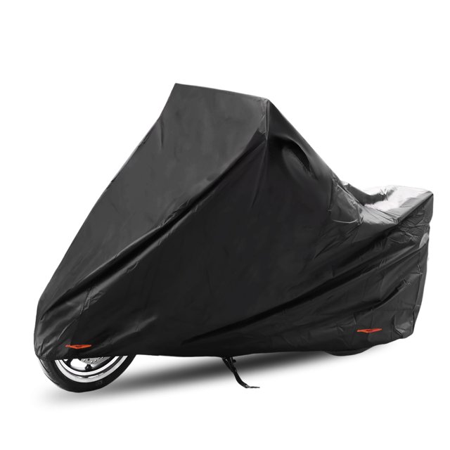 Cubierta de motocicleta a medida Unique Bargains 210D-PU negra para Kawasaki Ninja 400 2018-2023, cubierta impermeable para motocicleta al aire libre