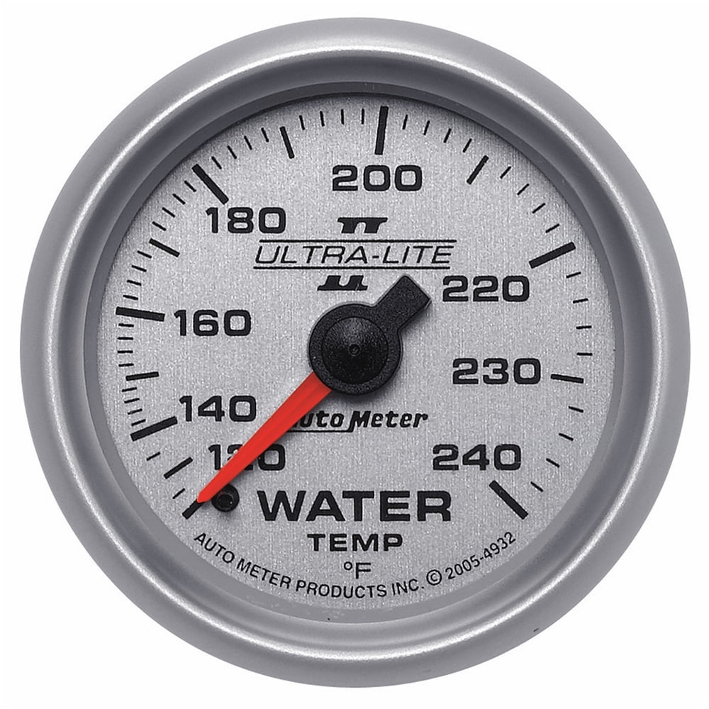 AutoMeter 4932 UltraLite II Mechanical Water Temperature Gauge; 21/16