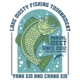 thumbnail image 2 of Men's NEFF Lake Musty Fishing Tournament Badge  Graphic Tee White Small, 2 of 5