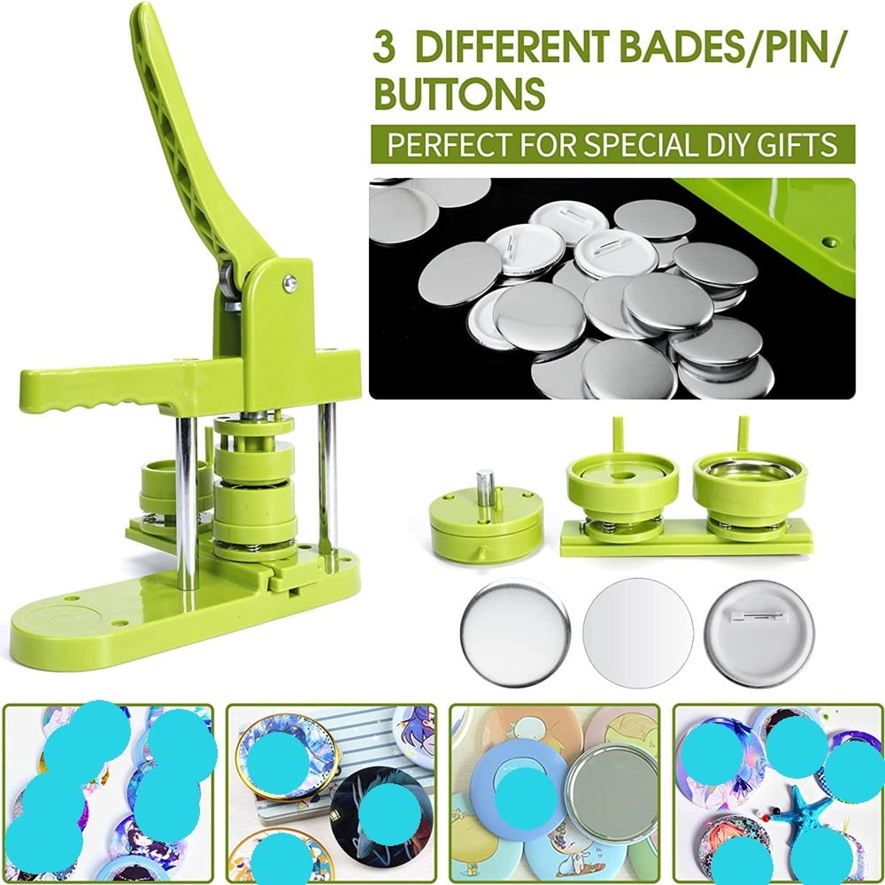 75MM Badge Pin Button Maker Machine, DIY Badges Set Button Press Maker Machine ,Beginner-Friendly