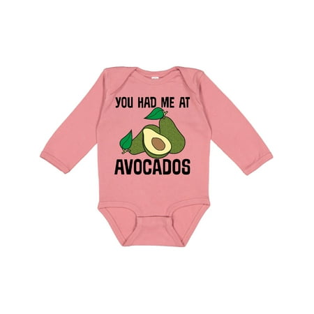 

Inktastic You Had Me at Avocados Gift Baby Boy or Baby Girl Long Sleeve Bodysuit