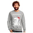 thumbnail image 1 of Tstars Mens Ugly Christmas Sweater Big T Rex Santa Christmas Gift Funny Humor Holiday Shirts Xmas Party Christmas Gifts for Him Sweatshirt Ugly Xmas Sweater, 1 of 7