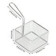thumbnail image 3 of Cergrey Frying Basket,Fries Basket,Food Fryer Basket Stainless Steel French Fries Filter Net Colander Strainer Kitchen Utensils, 3 of 8