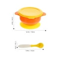 thumbnail image 4 of 1 Set  Bowl with Lid Suction Bowl   Feeding Bowl Toddler Food Bowl with Spoon, 4 of 6