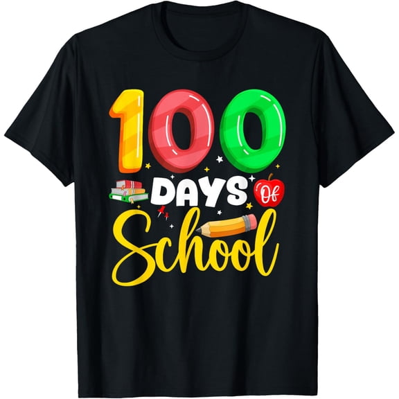 Happy 100th Day of School Teacher Adult 100 Days of School Adult T-shirt