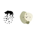 thumbnail image 1 of Reloj de pared silencioso con diseño de gato para colgar, con movimiento silencioso para sala de estar, analógico, sin , decoración sencilla par, 1 of 8