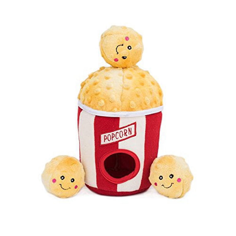 ZippyPaws Food Buddies Burrow, Interactive Squeaky Plush Dog Toy