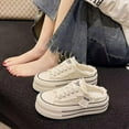 thumbnail image 4 of Women's Casual Sneakers - Canvas platform shoes with breathable comfort for indoor, outdoor, and holiday wear, 4 of 7