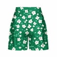 thumbnail image 4 of POROPL Women Shorts Under $10 Summer Elastic Waist Casual Shorts with Pockets Print Short, 4 of 5
