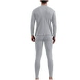 thumbnail image 2 of Chiccall Mens Brushed Thermal Underwear Set Turtleneck Long Sleeve Shirt & Legging Cold Weather Warm Comfy Base Layer for Men, 2 of 4