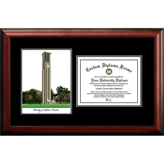 Campus Images CA941D-1185 8.5 x 11 in. UC Riverside Diplomate Diploma Satin Mahogany Frame