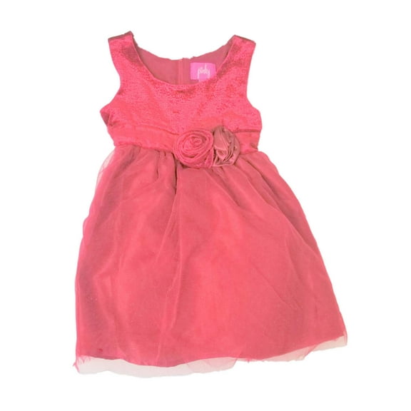 Infant Toddler Girls Red Velvet Christmas Holiday Party Dress Tulle Glitter 18M