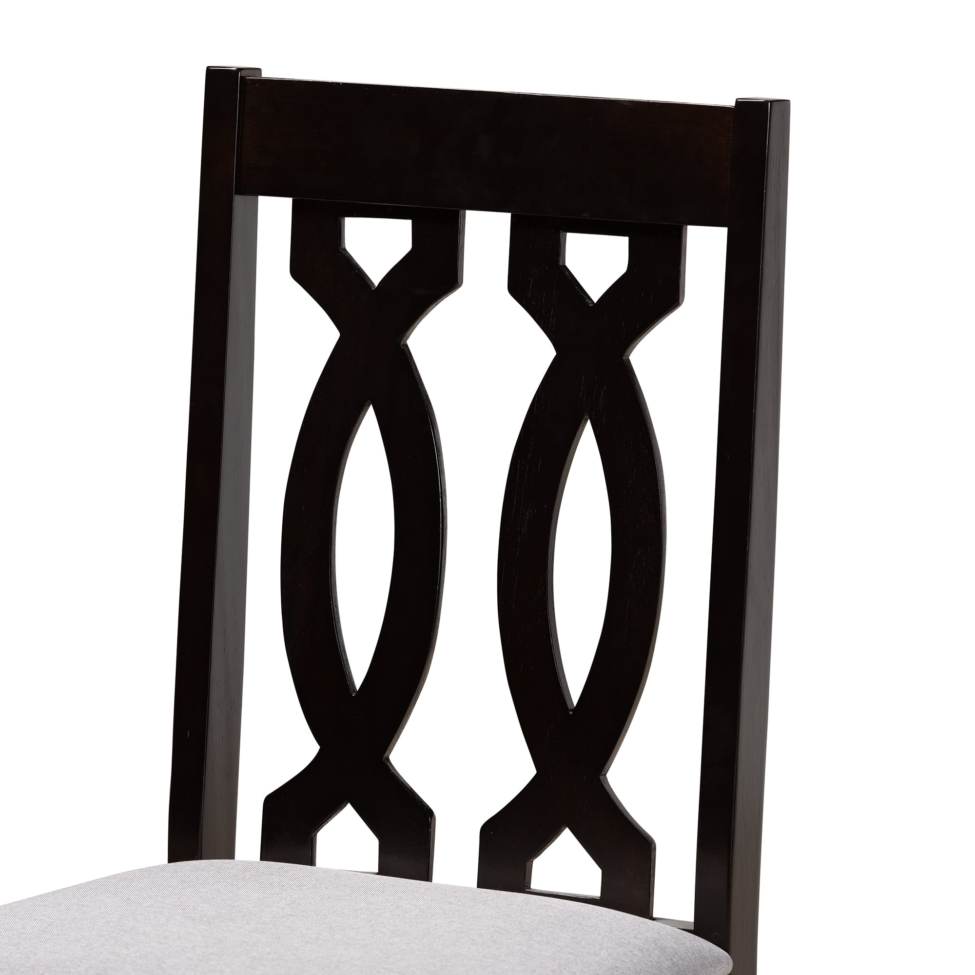 Baxton Studio Julie Modern Dining Set, 5-Piece, Dark Brown