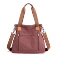 thumbnail image 1 of Bolso de mujer de gran capacidad portátil que combina con todo, bolso de lona, bolso de hombro informal para mujer, bolso de mujer JFHHH pequeña, 1 of 3
